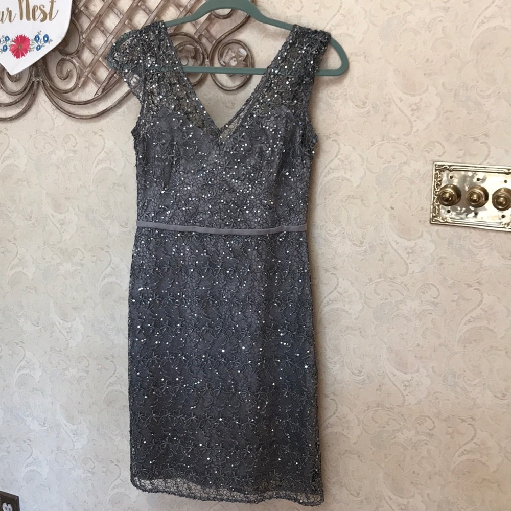 Grey sparkly dress
